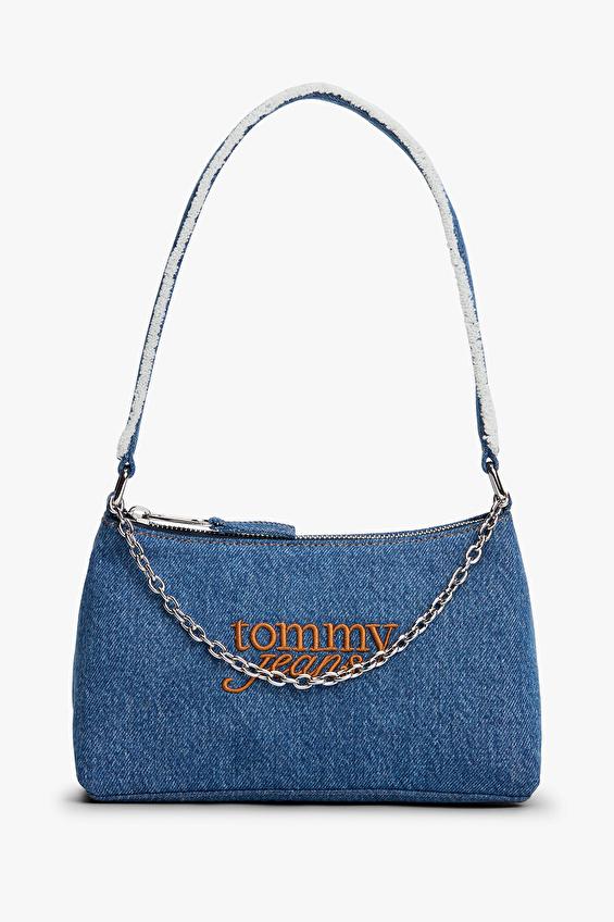 Tommy Jeans Kadın Omuz Çantası AW0AW185751A7 Kot Tommy Jeans Kadın Omuz Çantası AW0AW185751A7 Kot