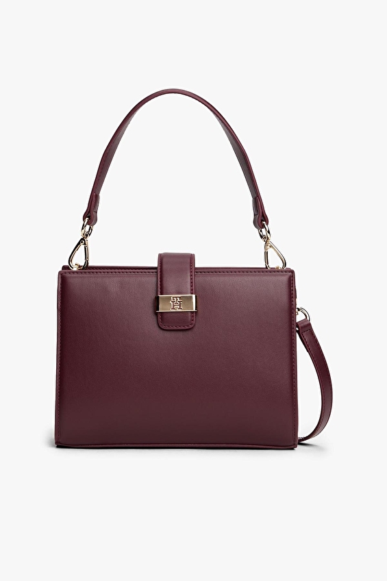Tommy Hilfiger Kadın El Çantası AW0AW18286XI8 Bordo Tommy Hilfiger Kadın El Çantası AW0AW18286XI8 Bordo