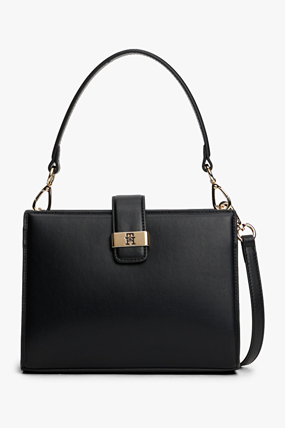 Tommy Hilfiger Kadın El Çantası AW0AW18286BDS Siyah Tommy Hilfiger Kadın El Çantası AW0AW18286BDS Siyah