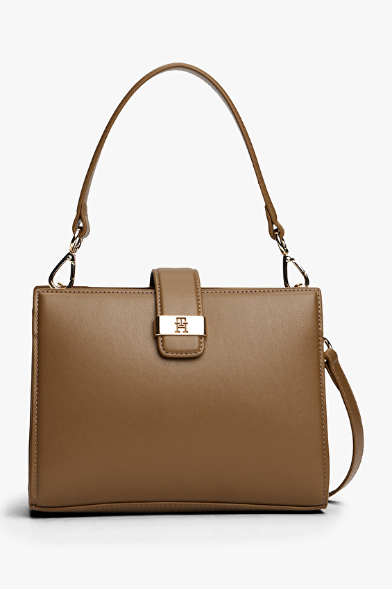 Tommy Hilfiger Kadın El Çantası AW0AW18286R07 Kahve Tommy Hilfiger Kadın El Çantası AW0AW18286R07 Kahve