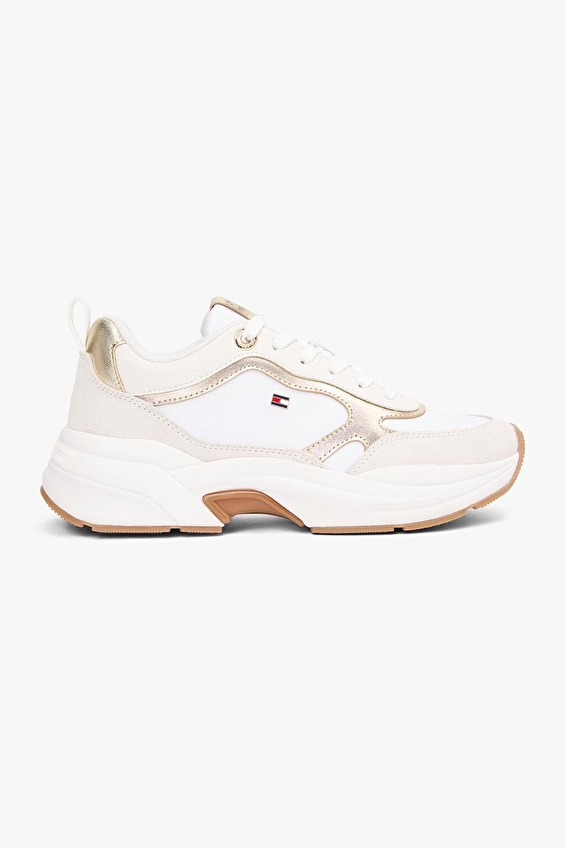 Tommy Hilfiger Kadın Chunky Runner Metallic Ayakkabı FW0FW092040HU Altın Tommy Hilfiger Kadın Chunky Runner Metallic Ayakkabı FW0FW092040HU Altın