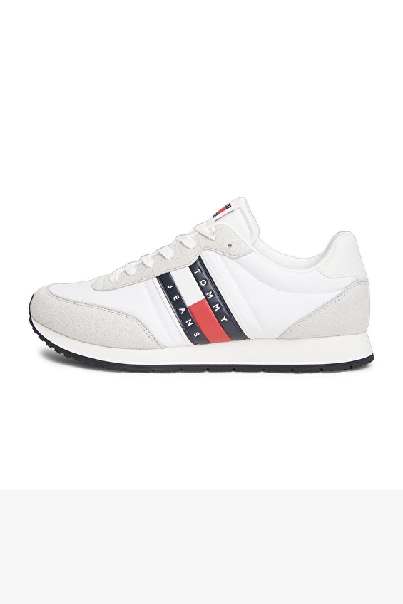 Tommy Jeans Erkek Classic Runner Ayakkabı EM0EM01709YBL Beyaz Tommy Jeans Erkek Classic Runner Ayakkabı EM0EM01709YBL Beyaz