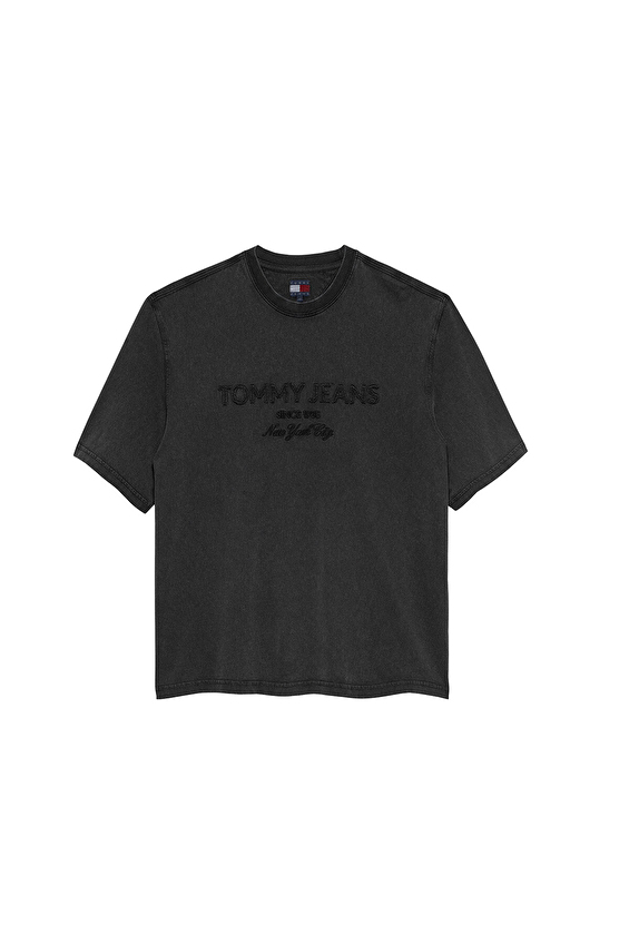 Tommy Jeans Erkek Tişört DM0DM22330 Siyah Tommy Jeans Erkek Tişört DM0DM22330 Siyah