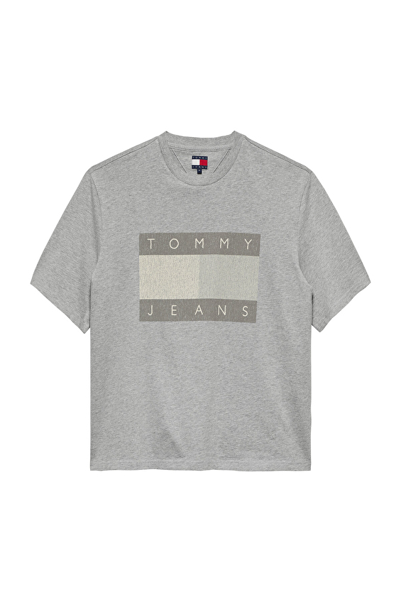 Tommy Jeans Erkek Tişört DM0DM22463 Gri Tommy Jeans Erkek Tişört DM0DM22463 Gri