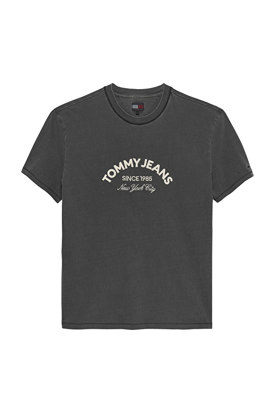 Tommy Jeans Erkek Tişört DM0DM22328 Siyah Tommy Jeans Erkek Tişört DM0DM22328 Siyah