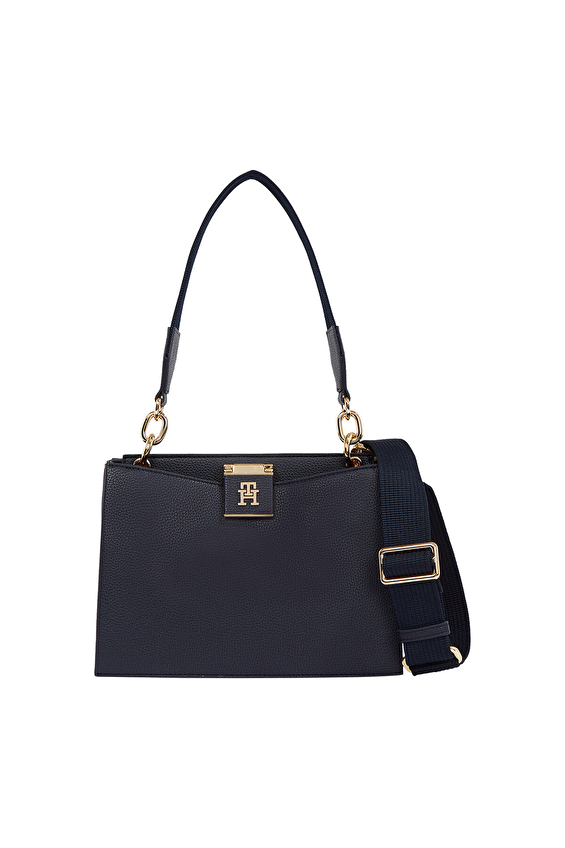 Tommy Hilfiger Kadın El Çantası AW0AW17830DW6 Lacivert Tommy Hilfiger Kadın El Çantası AW0AW17830DW6 Lacivert