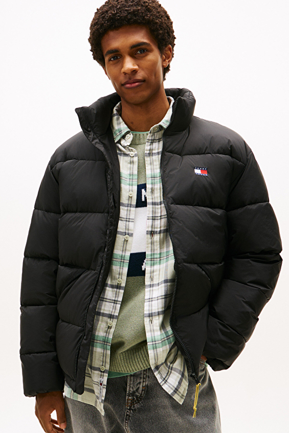 Tommy Jeans Relax Fit Erkek Ceket DM0DM22040 Siyah Tommy Jeans Relax Fit Erkek Ceket DM0DM22040 Siyah