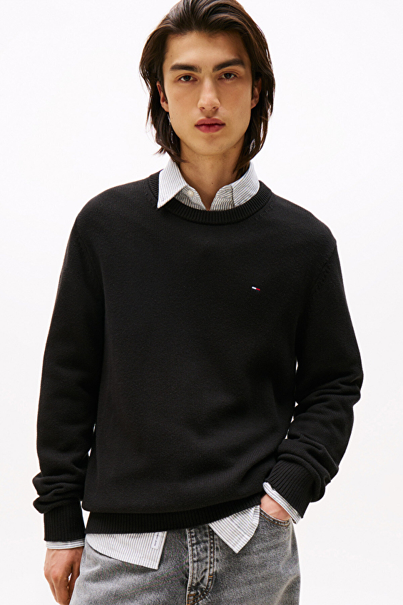 Tommy Jeans Erkek Kazak DM0DM21787 Siyah Tommy Jeans Erkek Kazak DM0DM21787 Siyah