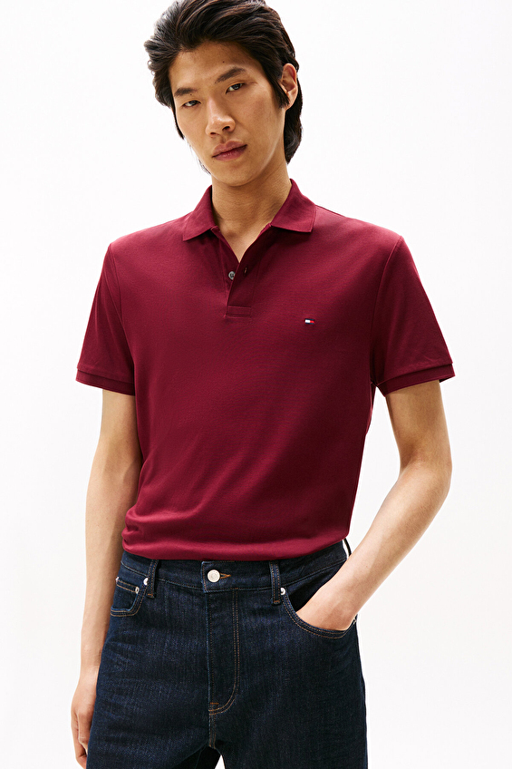 Tommy Hilfiger Erkek Tişört MW0MW39994 Mor Tommy Hilfiger Erkek Tişört MW0MW39994 Mor