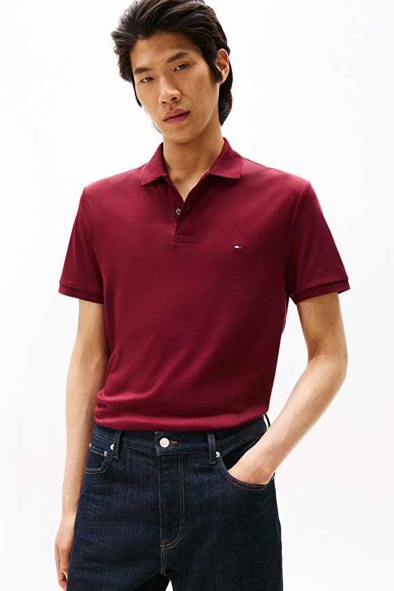 Tommy Hilfiger Erkek Tişört MW0MW39994 Mor Tommy Hilfiger Erkek Tişört MW0MW39994 Mor