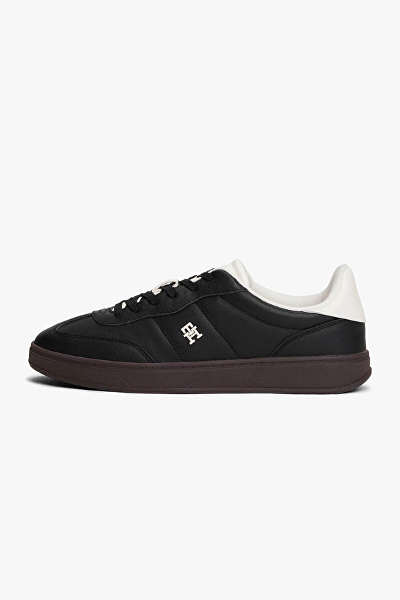 Tommy Hilfiger Kadın Heritage Sneaker Shiny Ayakkabı FW0FW08823BDS Siyah Tommy Hilfiger Kadın Heritage Sneaker Shiny Ayakkabı FW0FW08823BDS Siyah