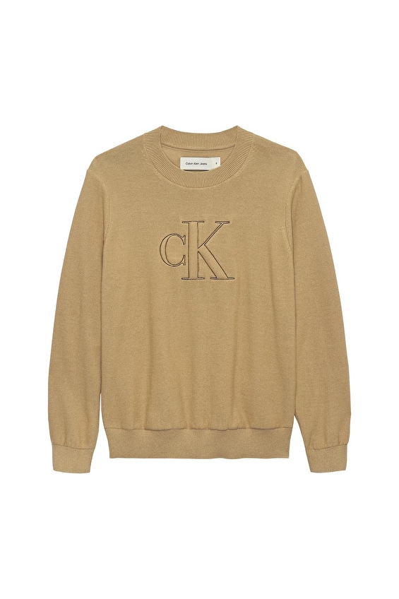 Calvin Klein Erkek Çocuk Triko IB0IB02623 Bej Calvin Klein Erkek Çocuk Triko IB0IB02623 Bej