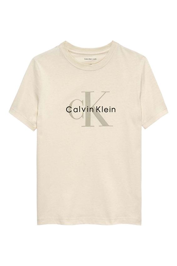 Calvin Klein Erkek Çocuk Tişört IU0IU00715 Gri