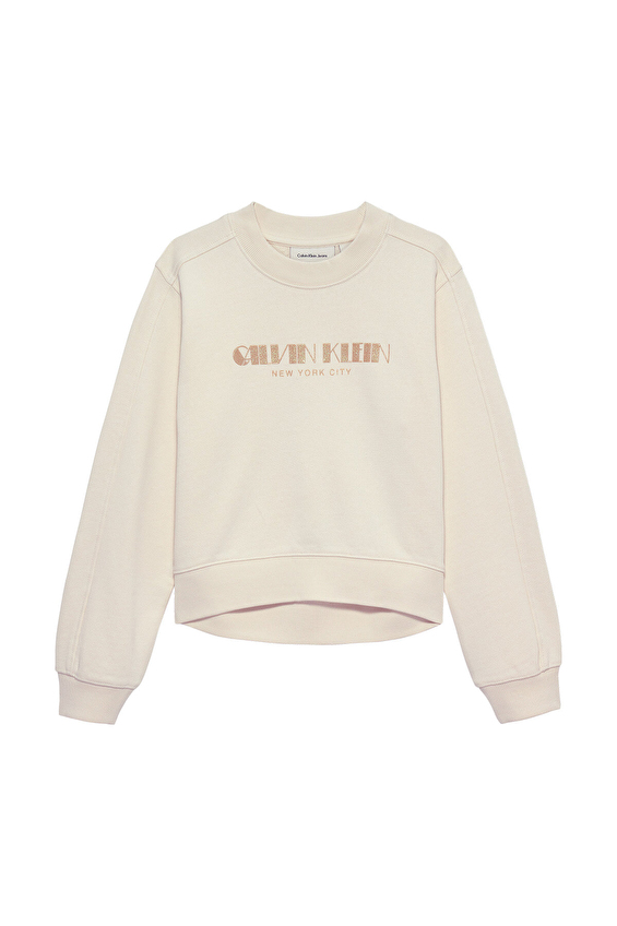 Calvin Klein Kız Çocuk Sweat IG0IG03069 Gri