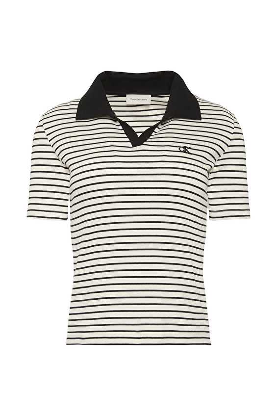 Calvin Klein Jeans Kadın Tişört LV047F835G Siyah Calvin Klein Jeans Kadın Tişört LV047F835G Siyah