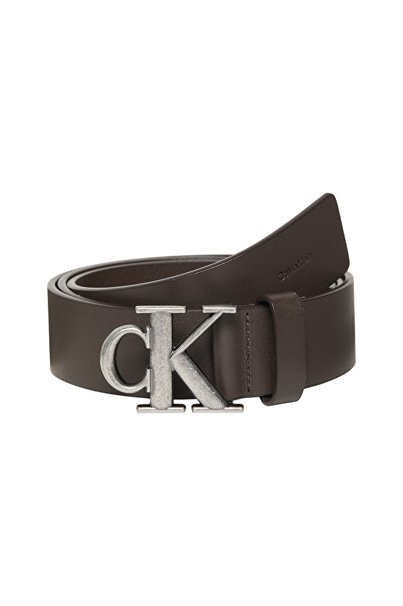 Calvin Klein Erkek Kemer LV04D7091GYG1 Koyu kahverengi