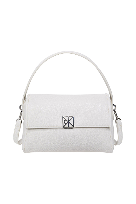 Calvin Klein Kadın Omuz Çantası LV04F3425G4LX Beyaz Calvin Klein Kadın Omuz Çantası LV04F3425G4LX Beyaz