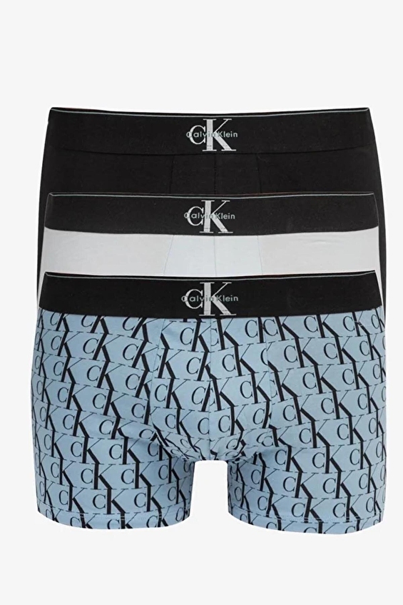 Calvin Klein Erkek 3'lü Boxer LV00NB447253Q Mavi Calvin Klein Erkek 3'lü Boxer LV00NB447253Q Mavi