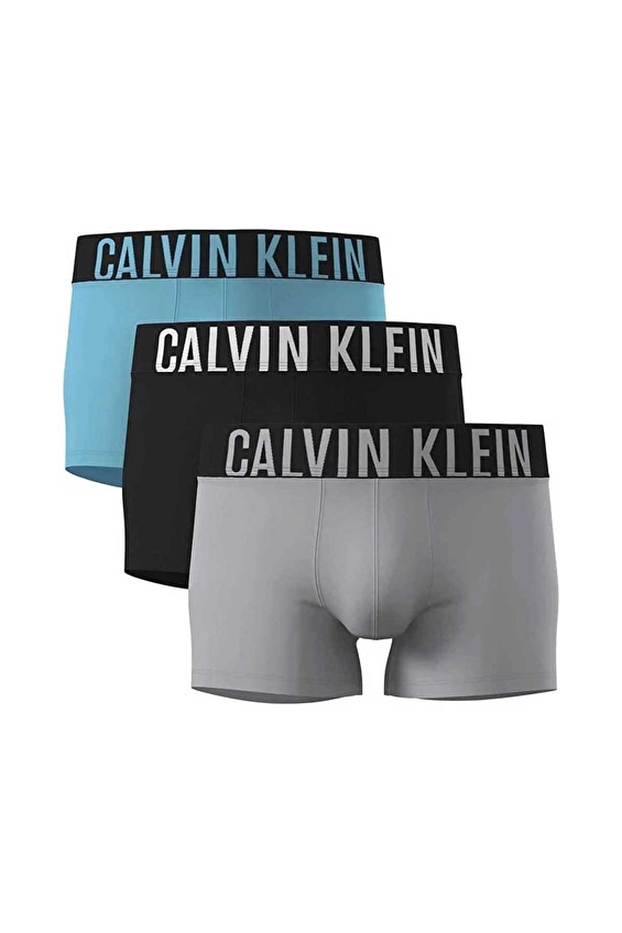 Calvin Klein Erkek 3'lü Boxer 000NB3608A53V Mavi