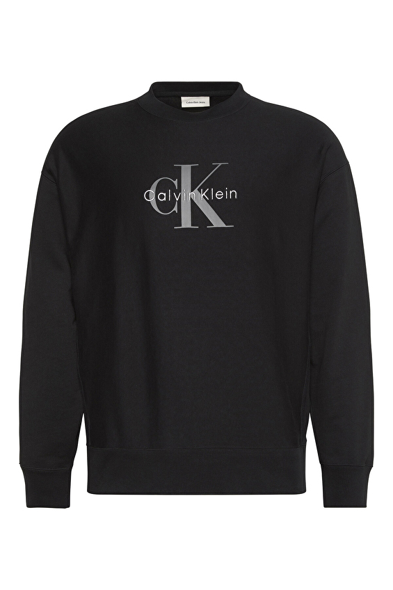 Calvin Klein Jeans Regular Fit Erkek Sweatshirt LV04RD234G Siyah Calvin Klein Jeans Regular Fit Erkek Sweatshirt LV04RD234G Siyah