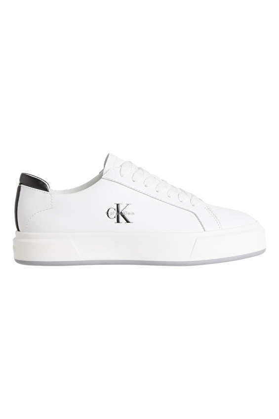 Calvin Klein Jeans Erkek Basket Cupsole Laceup Lth Ml Ayakkabı YM0YM0146001W Beyaz Calvin Klein Jeans Erkek Basket Cupsole Laceup Lth Ml Ayakkabı YM0YM0146001W Beyaz