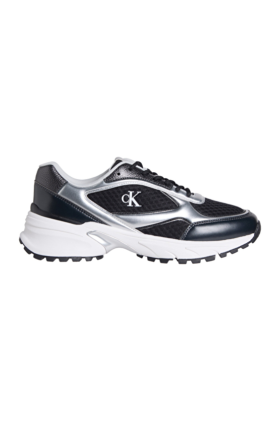 Calvin Klein Jeans Erkek Hike Runner Laceup Mesh Mix Met Ayakkabı YM0YM0140201L Siyah Calvin Klein Jeans Erkek Hike Runner Laceup Mesh Mix Met Ayakkabı YM0YM0140201L Siyah