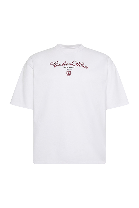 Calvin Klein Jeans Kadın Tişört LV047E232G Beyaz Calvin Klein Jeans Kadın Tişört LV047E232G Beyaz