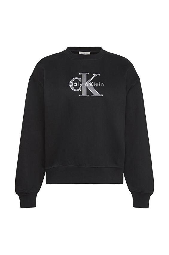 Calvin Klein Jeans Kadın Sweatshirt LV047E825G Siyah Calvin Klein Jeans Kadın Sweatshirt LV047E825G Siyah