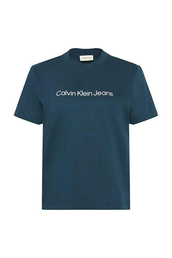 Calvin Klein Jeans Kadın Tişört LV047C912G Mavi Calvin Klein Jeans Kadın Tişört LV047C912G Mavi