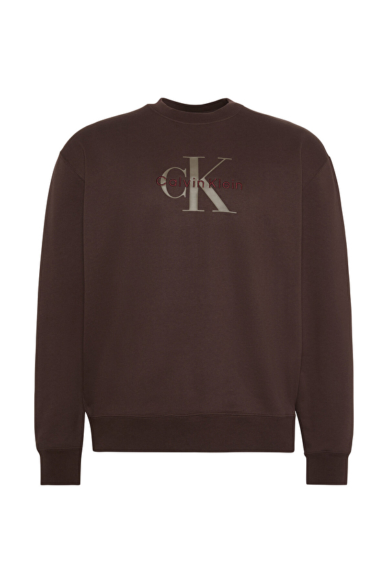 Calvin Klein Jeans Erkek Sweatshirt LV04RD242G Kahverengi Calvin Klein Jeans Erkek Sweatshirt LV04RD242G Kahverengi