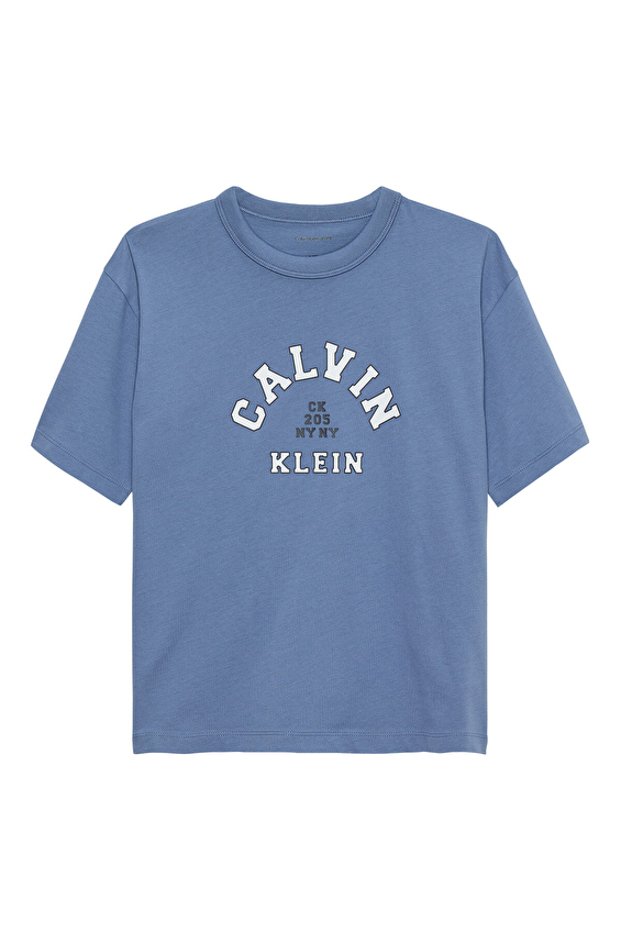 Calvin Klein Erkek Çocuk Tişört IB0IB02637 Mavi