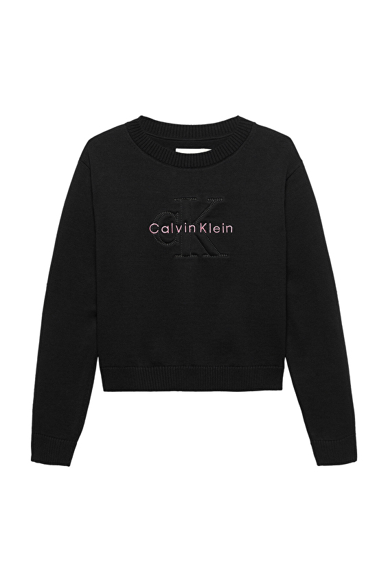 Calvin Klein Kız Çocuk Triko IG0IG03075 Siyah Calvin Klein Kız Çocuk Triko IG0IG03075 Siyah