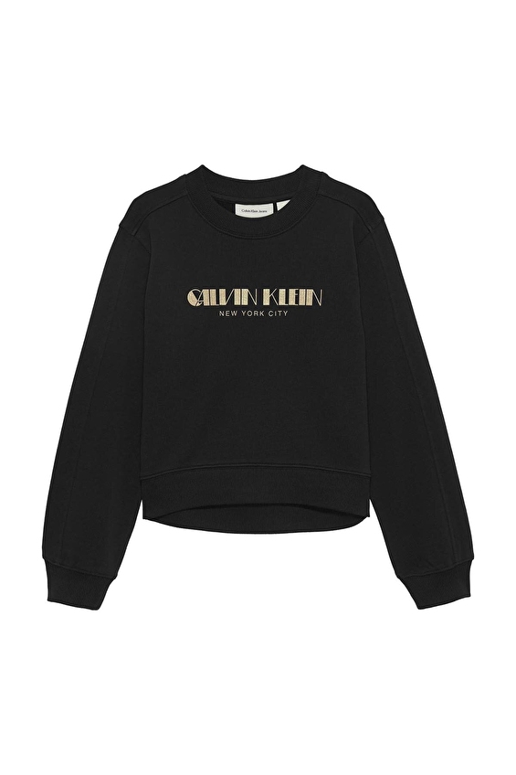 Calvin Klein Kız Çocuk Sweat IG0IG03069 Siyah