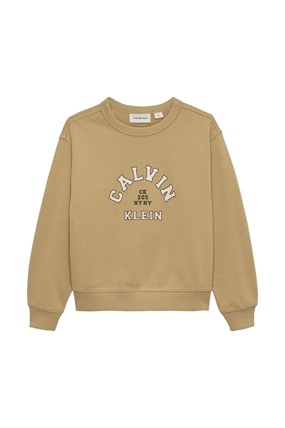 Calvin Klein Erkek Çocuk Sweat IB0IB02619 Bej