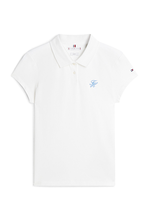 Tommy Hilfiger Kadın Tişört WW0WW49259 Beyaz Tommy Hilfiger Kadın Tişört WW0WW49259 Beyaz