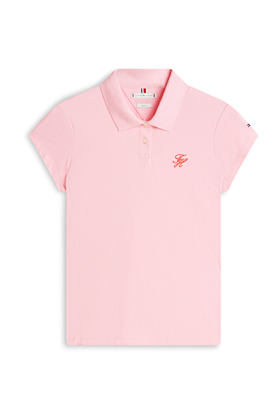 Tommy Hilfiger Kadın Tişört WW0WW49259 Pembe Tommy Hilfiger Kadın Tişört WW0WW49259 Pembe