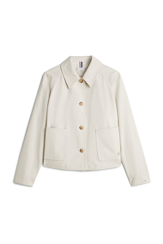 Tommy Hilfiger Kadın Ceket WW0WW49585 Bej Tommy Hilfiger Kadın Ceket WW0WW49585 Bej