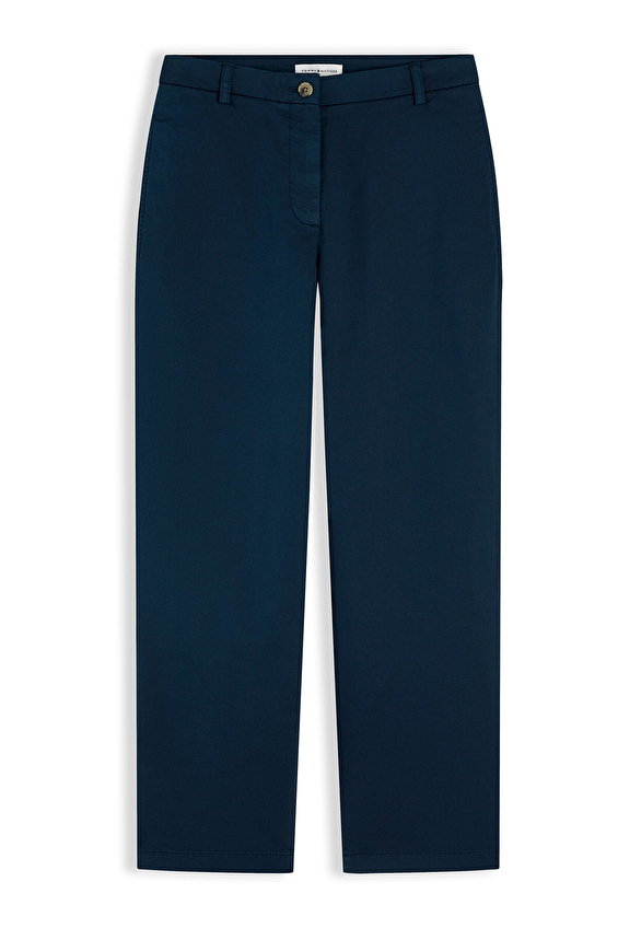 Tommy Hilfiger Kadın Pantolon WW0WW49647 Mavi Tommy Hilfiger Kadın Pantolon WW0WW49647 Mavi