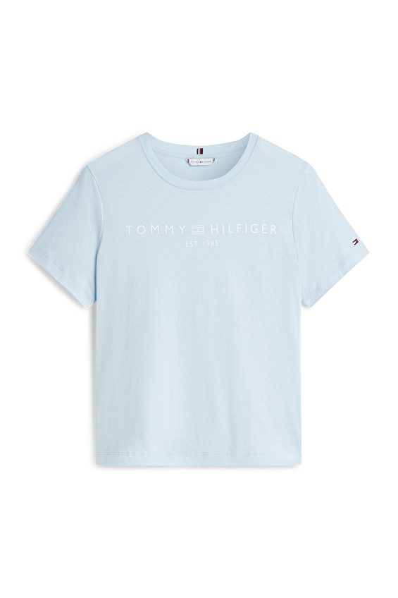 Tommy Hilfiger Kadın Tişört WW0WW40276 Mavi Tommy Hilfiger Kadın Tişört WW0WW40276 Mavi