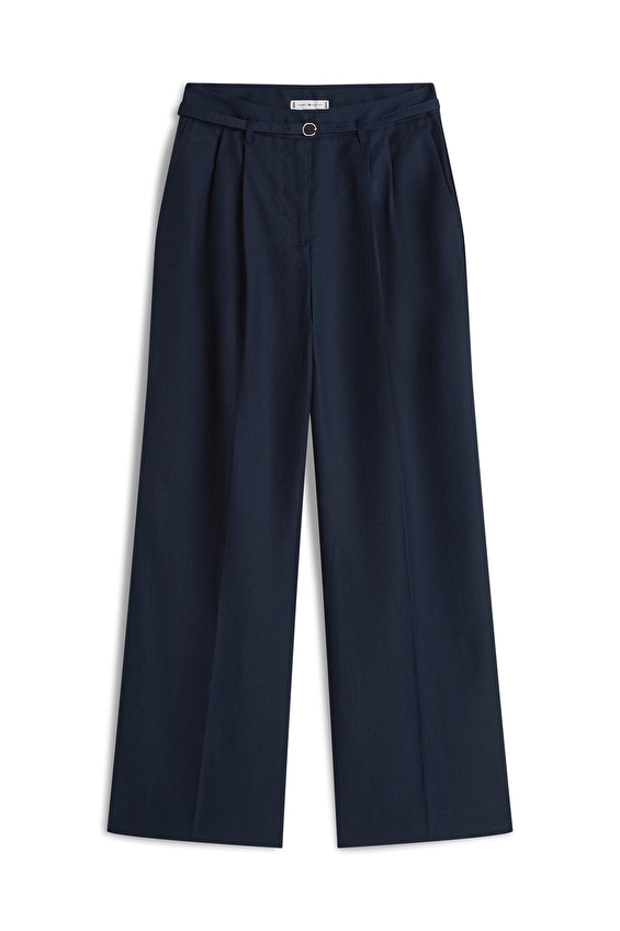 Tommy Hilfiger Kadın Pantolon WW0WW48884 Mavi Tommy Hilfiger Kadın Pantolon WW0WW48884 Mavi