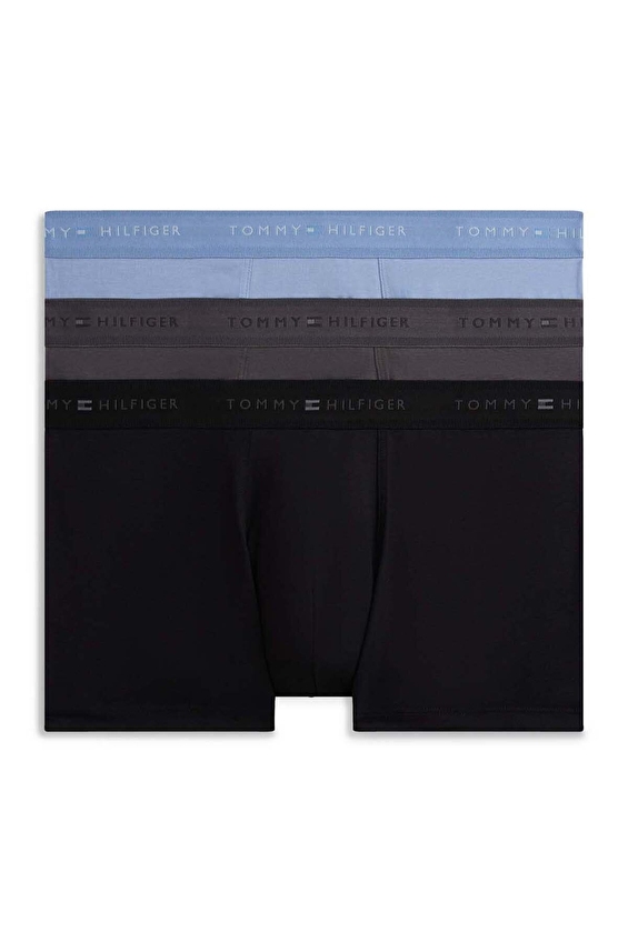 Tommy Hilfiger Erkek 3'lü Boxer UM0UM037680VT Siyah/gri/mavi Tommy Hilfiger Erkek 3'lü Boxer UM0UM037680VT Siyah/gri/mavi
