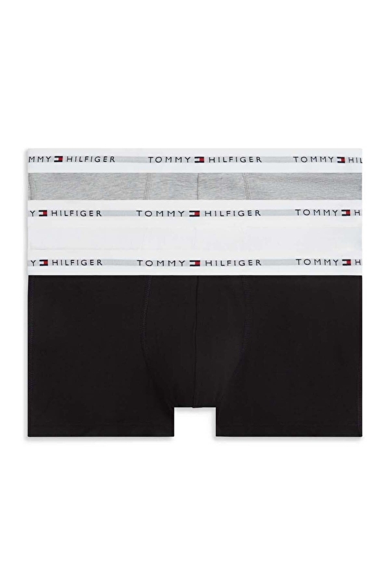 Tommy Hilfiger Erkek 3'lü Boxer UM0UM037520WL Siyah/beyaz/gri Tommy Hilfiger Erkek 3'lü Boxer UM0UM037520WL Siyah/beyaz/gri