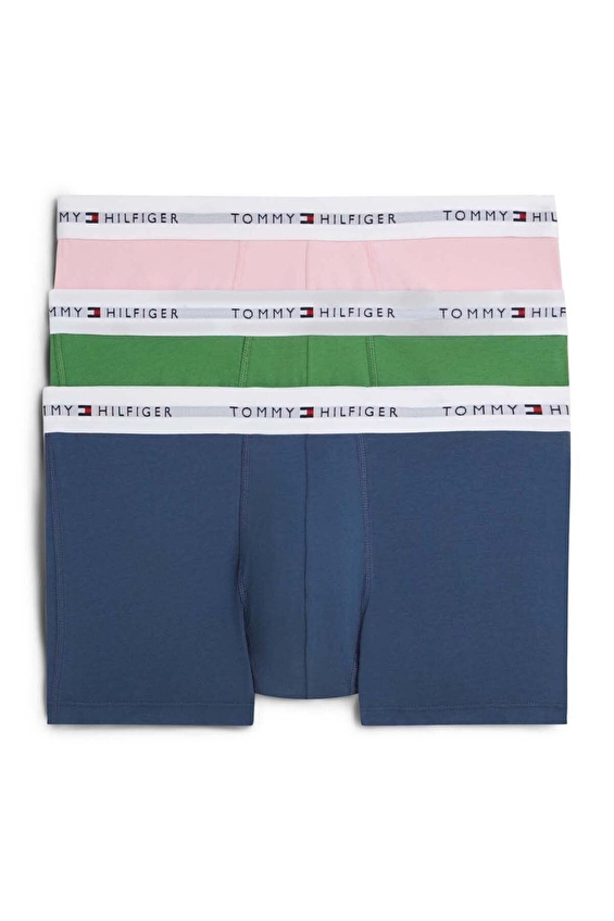 Tommy Hilfiger Erkek 3'lü Boxer UM0UM038890SX Pembe/mavi/yeşil Tommy Hilfiger Erkek 3'lü Boxer UM0UM038890SX Pembe/mavi/yeşil