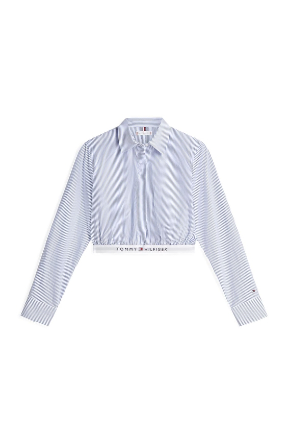 Tommy Hilfiger Kadın Gömlek WW0WW48903 Mavi Tommy Hilfiger Kadın Gömlek WW0WW48903 Mavi