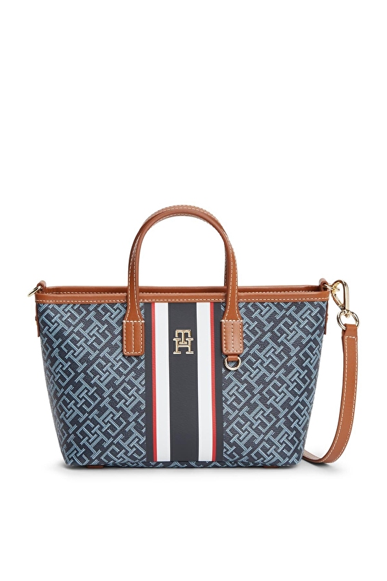 Tommy Hilfiger Kadın El Çantası AW0AW183890GY Mavi Tommy Hilfiger Kadın El Çantası AW0AW183890GY Mavi