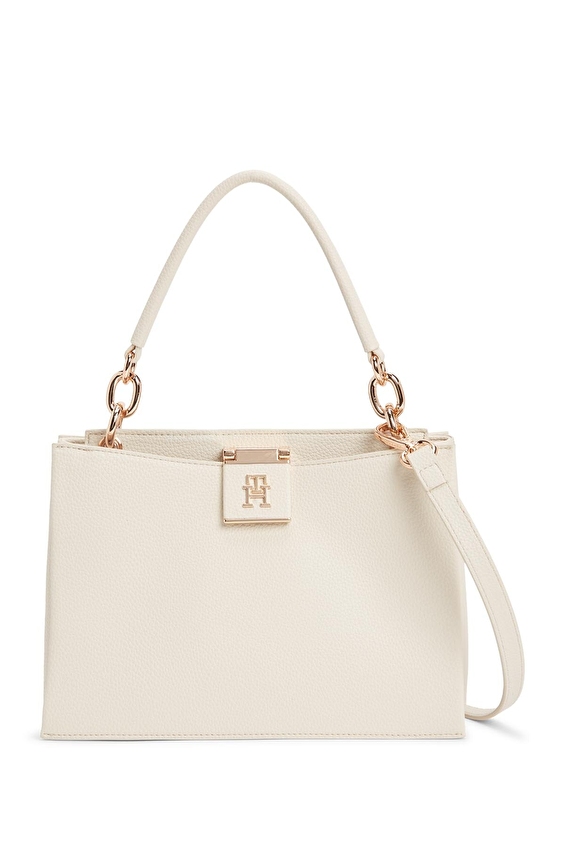 Tommy Hilfiger Kadın El Çantası AW0AW17191AEO Bej Tommy Hilfiger Kadın El Çantası AW0AW17191AEO Bej