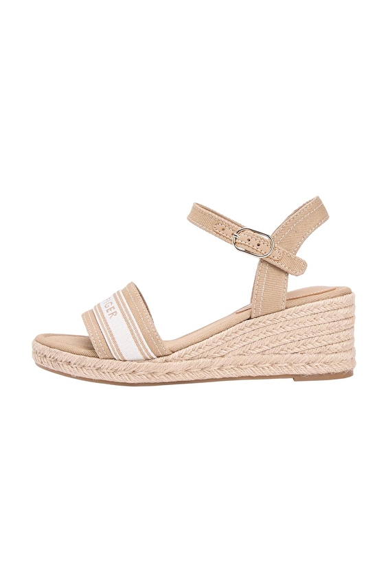 Tommy Hilfiger Kadın Mid Wedge Espadrille Webbing Sandalet FW0FW09230RBC Haki Tommy Hilfiger Kadın Mid Wedge Espadrille Webbing Sandalet FW0FW09230RBC Haki