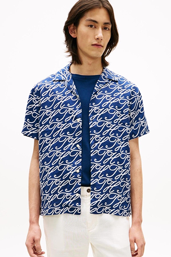 Tommy Hilfiger Erkek Gömlek MW0MW42987 Mavi Tommy Hilfiger Erkek Gömlek MW0MW42987 Mavi