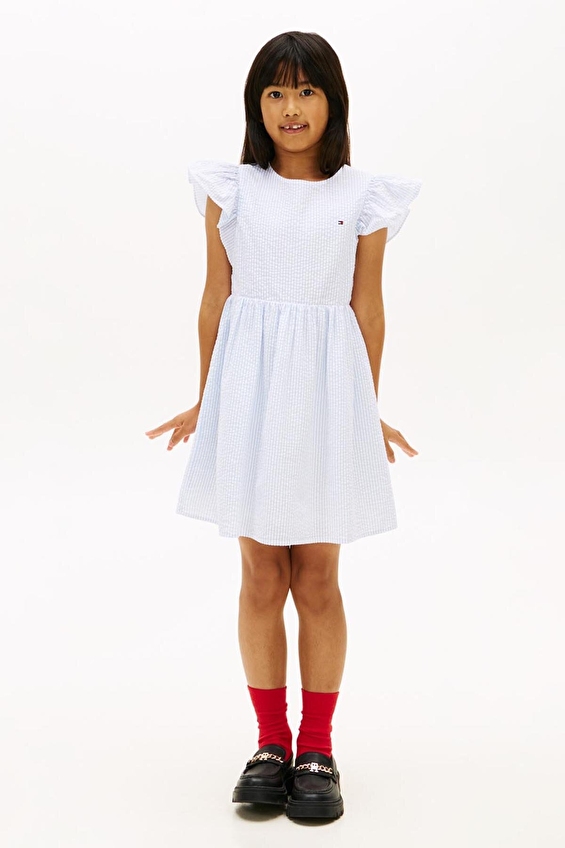 Tommy Hilfiger Kız Çocuk Elbise KG0KG09165 Mavi Tommy Hilfiger Kız Çocuk Elbise KG0KG09165 Mavi