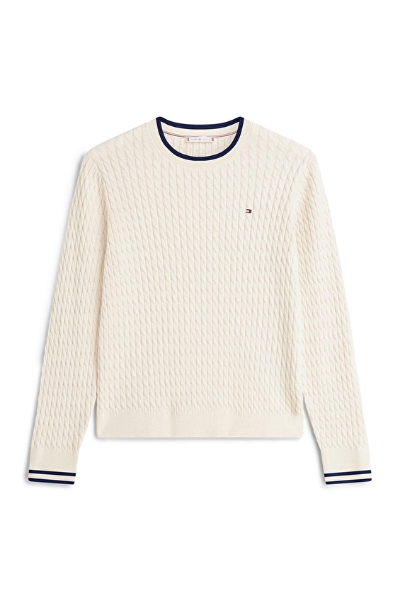 Tommy Hilfiger Kadın Kazak WW0WW44993 Bej Tommy Hilfiger Kadın Kazak WW0WW44993 Bej